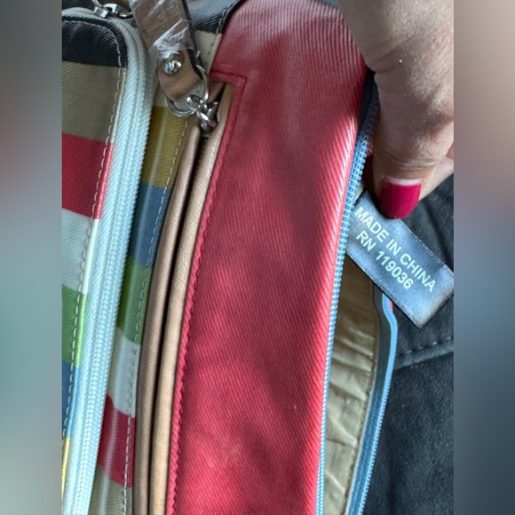 Giani Bernini multicolored striped adjustable bag - Picture 6 of 14